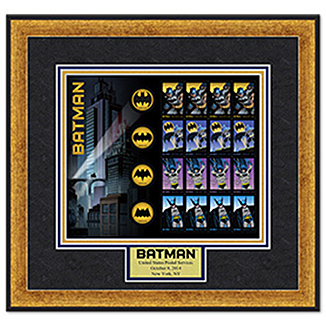 Batman Framed Stamps (with FDOI)