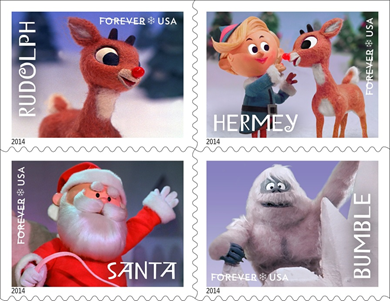 Rudolph All Red-Nosed Over Stamp of Approval