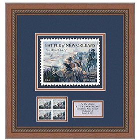 The War of 1812: Battle of New Orleans Framed Stamps