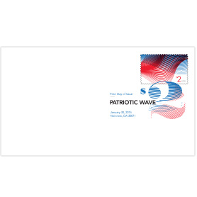 $2 Patriotic Wave Digital Color Postmark