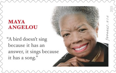 Dr. Maya Angelou Forever stamp 