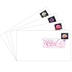 Water Lilies Digital Color Postmark