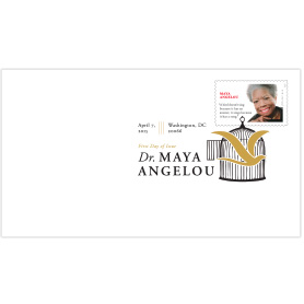 Maya Angelou Digital Color Postmark