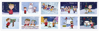 A Charlie Brown Christmas Forever stamps