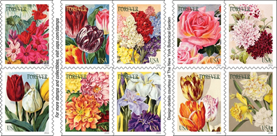 Botanical Art Forever stamps