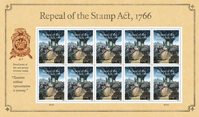 Repeal of Stamp Act Forever stamps