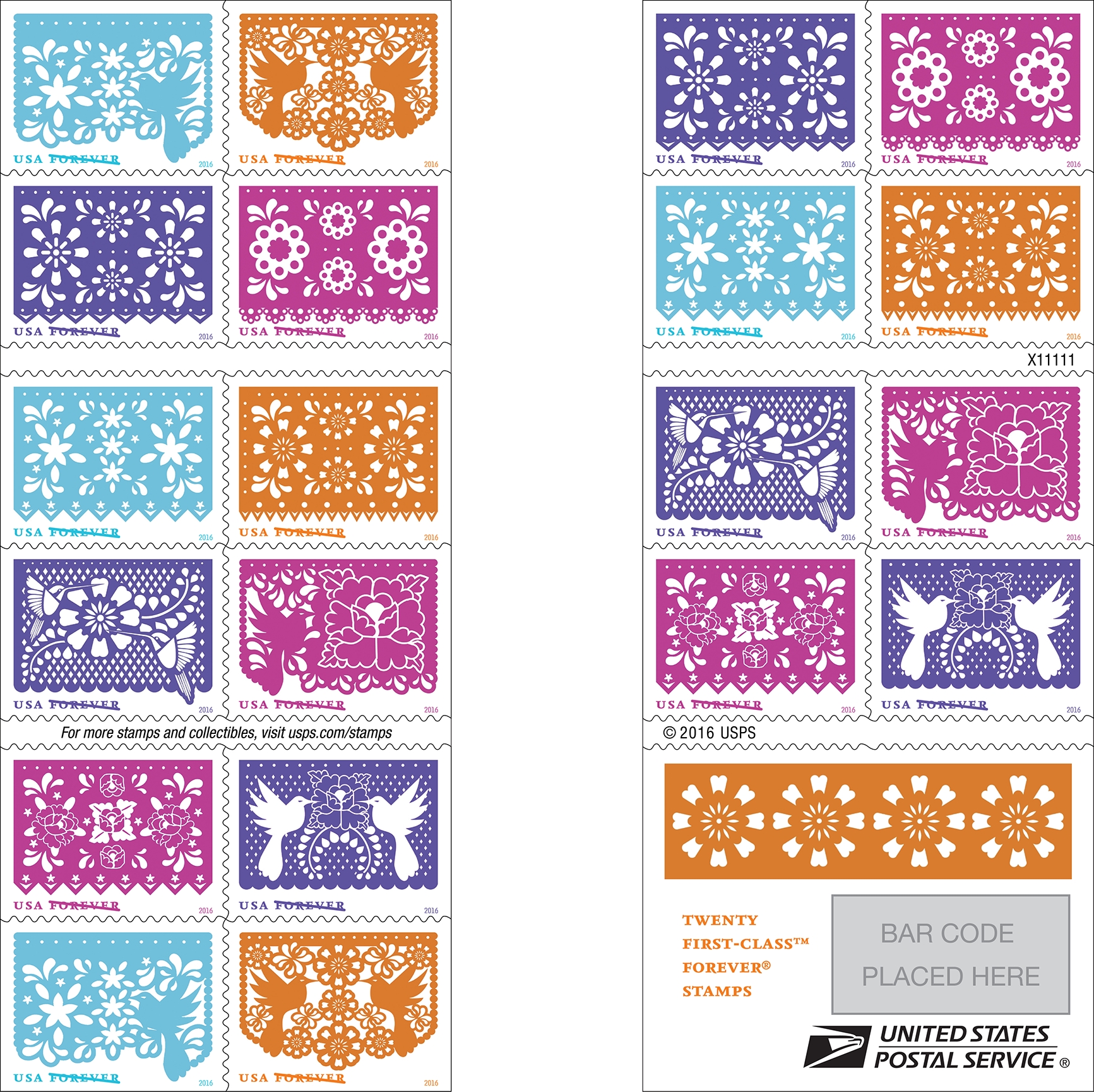 New Forever Stamps Booklet features colorful celebrations