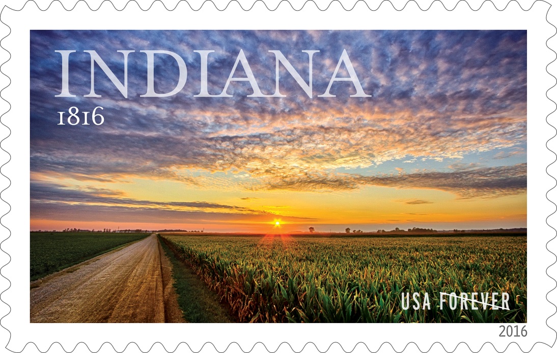 Hoosier State’s Bicentennial Celebrated on Forever Stamp