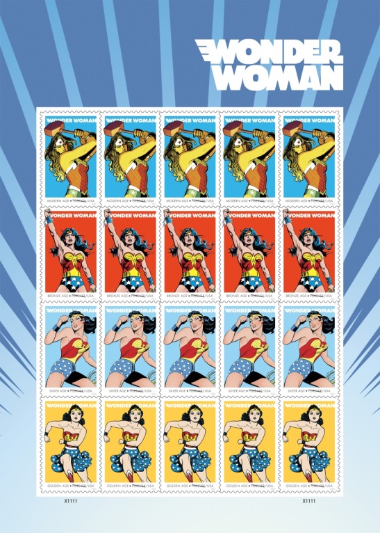 Sealed Superman/Wonder Woman/Batman USPS 39 Cent Stamp Lapel Pins DC Comics 