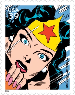 Sealed Superman/Wonder Woman/Batman USPS 39 Cent Stamp Lapel Pins DC Comics 