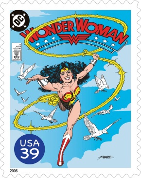 US Scott 5149-5152 Wonder Woman Stamps with Printed Album Page 