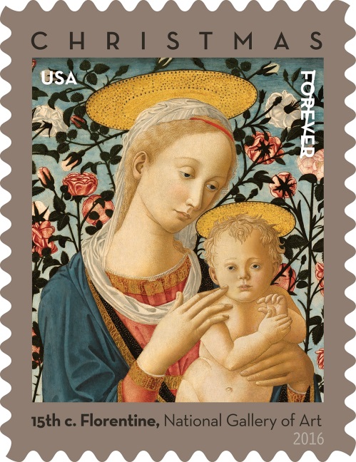 Florentine Madonna and Child stamp