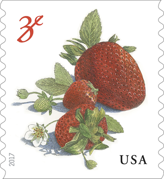 The Strawberries 3-cent stamp