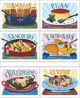 Delicioso Forever stamps