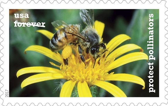 Protect Pollinators Forever stamps