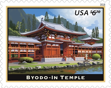 Byodo-In Temple Forever stamp