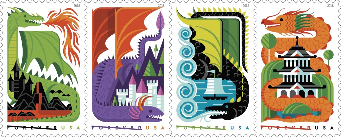 Dragon stamps