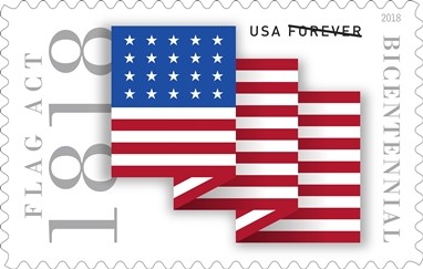 Flag Anniversary Forever stamp