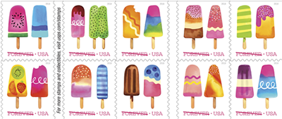 Frozen Treats Forever stamps