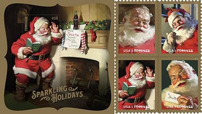 stamps postage forever book of 20 holiday