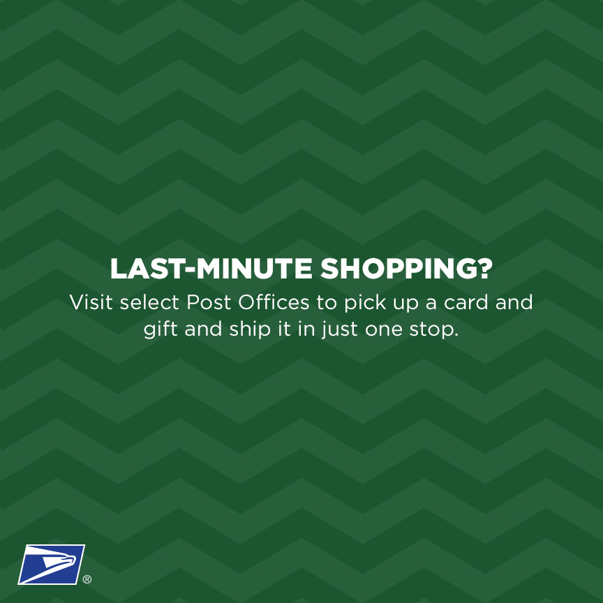 Last-minute shopping?