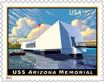 USS Arizona Memorial stamp