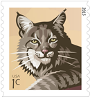 Bobcat U.S. postage stamp Bobcat U.S. postage stamp