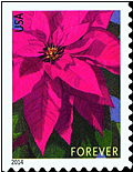 USPS 2014 Poinsettia holiday stamp