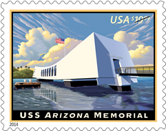 USS Arizona Memorial stamp