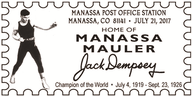 Jack Dempsey postmark
