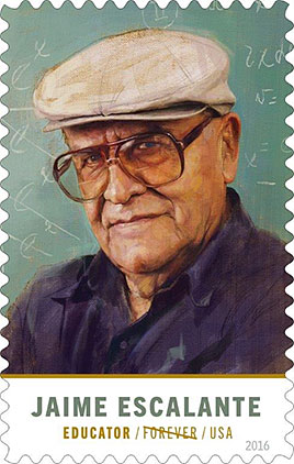 Jaime Escalante stamp Jaime Escalante stamp
