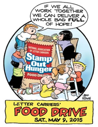 Stamp Out Hunger food drive logo