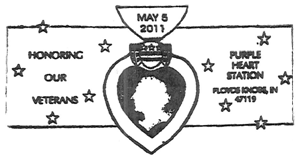 Purple Heart postmark