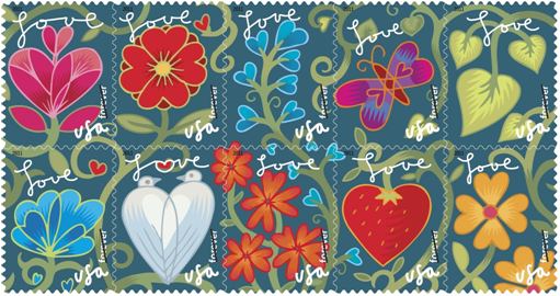 Garden of Love stampsheet
