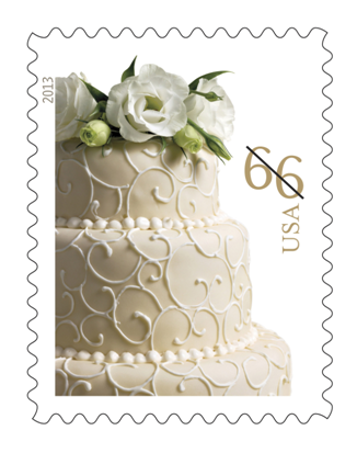 Wedding cake stamp