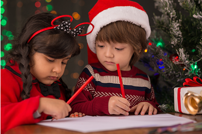 Children writing Letters to Santa