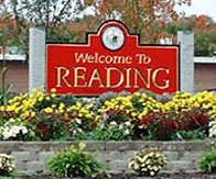 "Welcome to Reading" sign "Welcome to Reading" sign