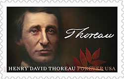 of Henry David Thoreau Forever stamp