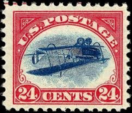 Inverted Jenny stamp