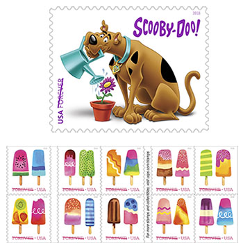 Romeo Post Office Holds Special Presentation of SCOOBY-DOO and Frozen Treats Stamps