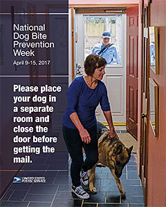 National Dog Bite Prevention Week poster