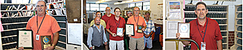 HONOR ROLL: From left, 2014 Safe Driver of the Year Terry Cook; front row is Dobson Postmaster