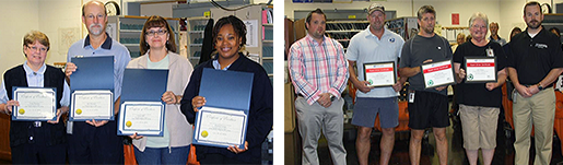 Randleman Postmaster David Albertson recently recognized 23 of his employees.