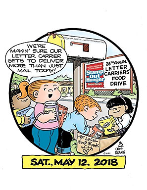Letter Carriers’ Stamp Out Hunger Food Drive graphic