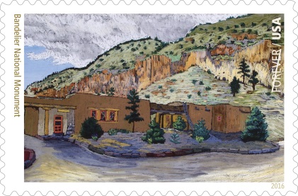 Bandelier National Monument stamp