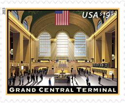 NY Grand Central Terminal stamp NY Grand Central Terminal stamp
