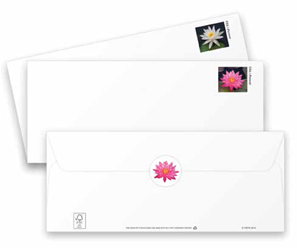 Water lilies stamps