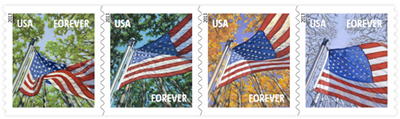 Flag for All Seasons stamps