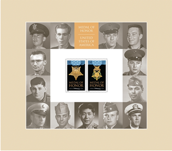 Korean War Medal of Honor Stamp Sheet Korean War Medal of Honor Stamp Sheet