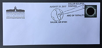 Special Salem 'Total Eclipse' postmark 